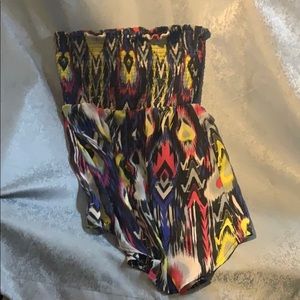 Colorful crop top shirt